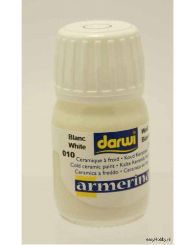 Porseleinverf 010 wit 30ML Porseleinverf 010 wit 30ML