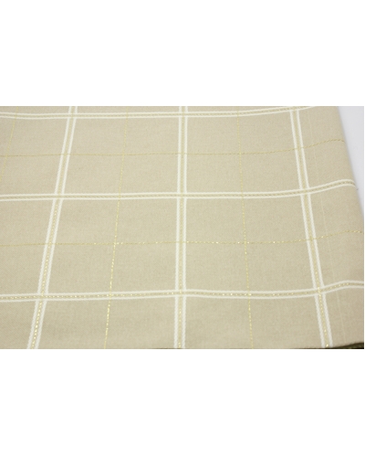 Rico handwerkstof 180cm breed kerstruit kleur beige per 10 cm