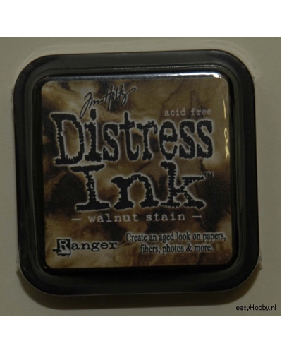 Stempelkussen Distress Ink kleur walnoot Stempelkussen Distress Ink kleur walnoot