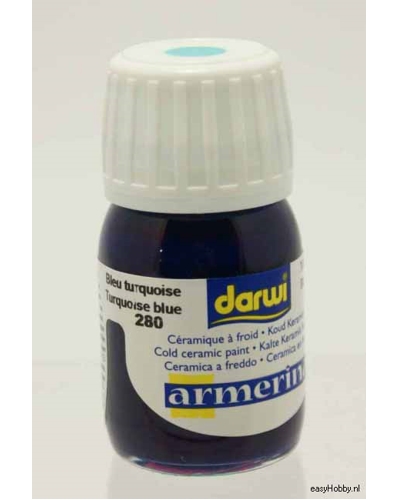 Porseleinverf 280 turks blauw 30ML Porseleinverf 280 turks blauw 30ML