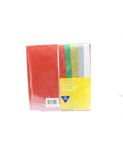 Zijdepapier ass. Rood/Groen/Goud/Zilver/Wit Zijdepapier ass. Rood/Groen/Goud/Zilver/Wit