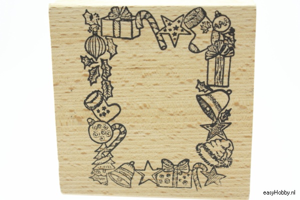 Stempel Kader met kerstfiguren 2 Stempel Kader met kerstfiguren 2