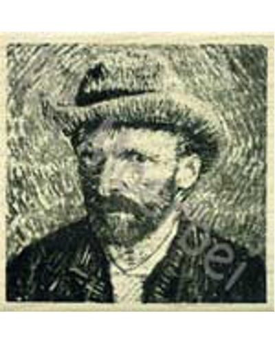 Stempel, Van Gogh zelfportret Stempel, Van Gogh zelfportret