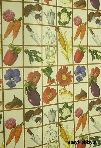 Italiaans boekbinderspapier Moestuin Italiaans boekbinderspapier Moestuin