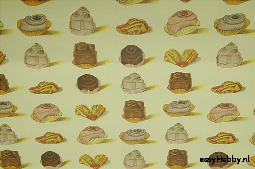Italiaans boekbinderspapier Bonbons Italiaans boekbinderspapier Bonbons