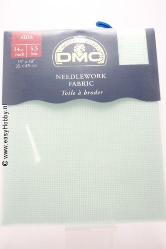 DMC handwerkstof aida zacht groen DMC handwerkstof aida zacht groen