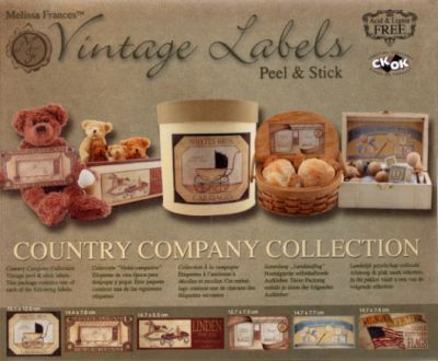 Vintage labels, Melissa Frances Country company Vintage labels, Melissa Frances Country company