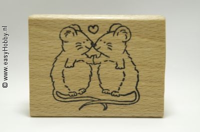 Stempel, Verliefde muizen Stempel, Verliefde muizen