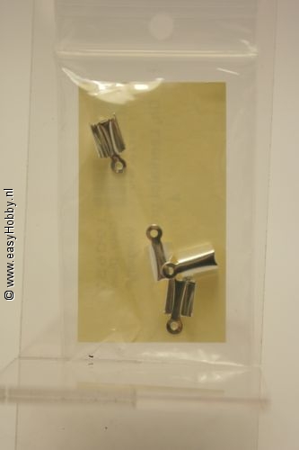Leerkalot groot zilverkleur Leerkalot groot zilverkleur