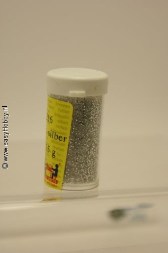Glitter zilver