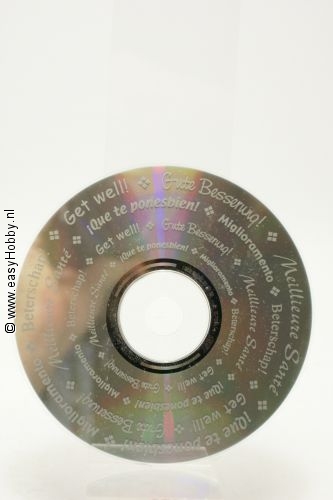 CD bedrukt met tekst beterschap CD bedrukt met tekst beterschap