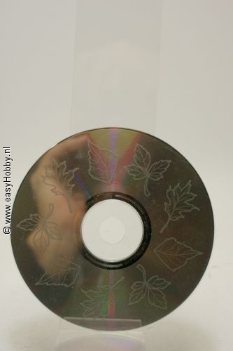 CD bedrukt met blaadjes CD bedrukt met blaadjes