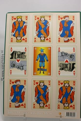 Knipvel speelkaarten, harten Knipvel speelkaarten, harten