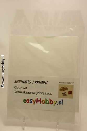 Krimpie Dinkie kleur wit,  Voordeelverpakking (20 stuks)